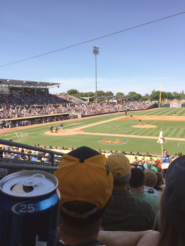 NCBFarmer's tweet photo. Little baseball and 25oz beers make me happy. #springtraining16 https://t.co/Bv3i07jLUC