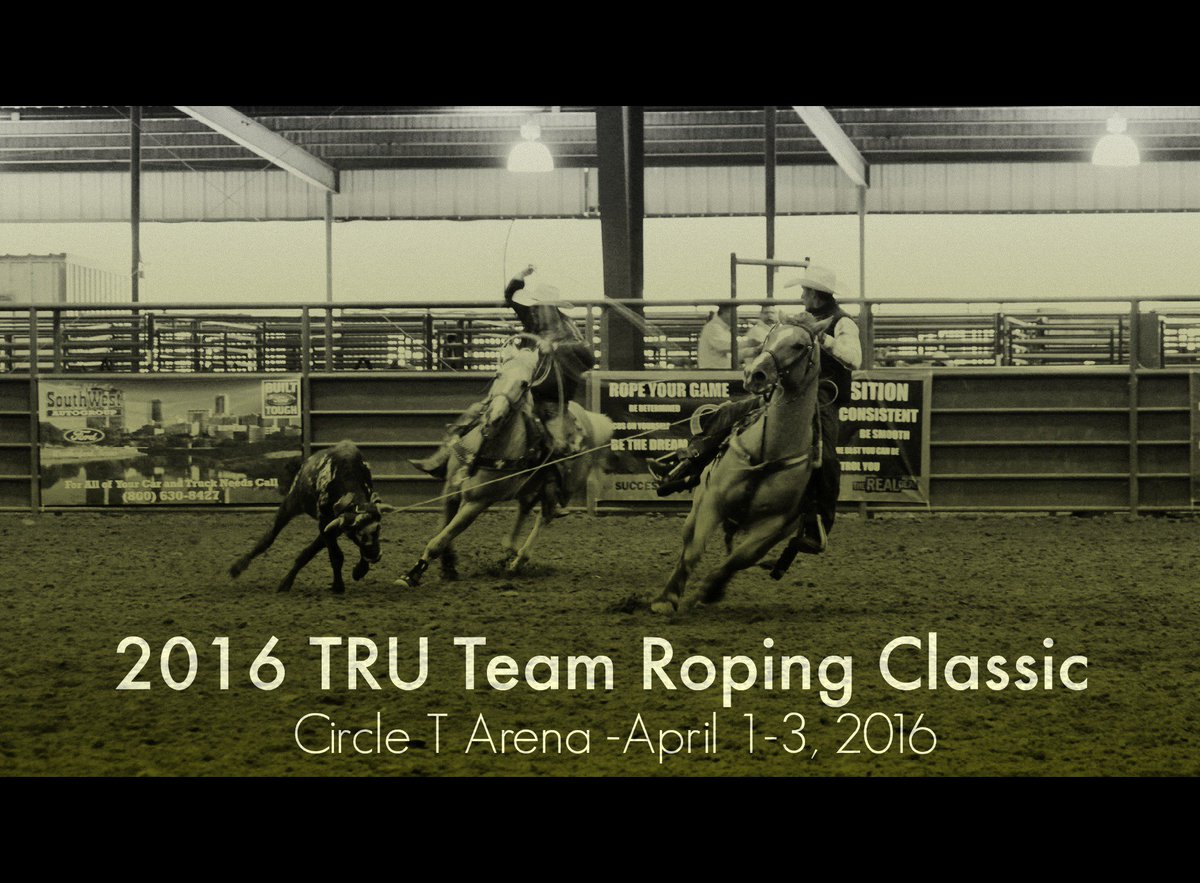 TRUeTeamRoping's tweet photo. __ Books for Krece Harris's 2016 TRU Team Roping Classic Open Tomorrow Morning at 8:00am. https://t.co/dgzmmpFP8O https://t.co/89VHcpjaOR