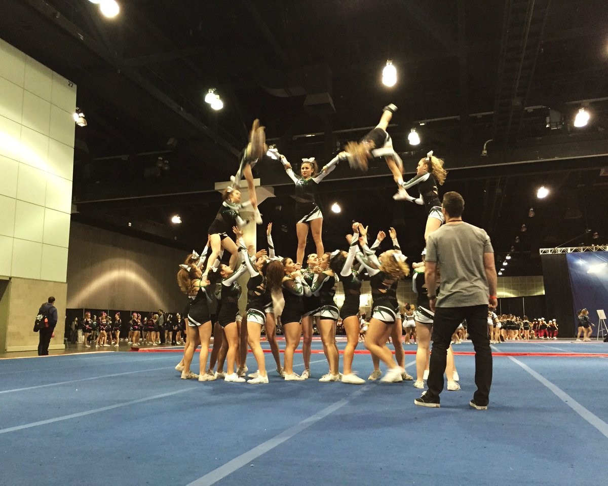 Cheer Force Lady Wrath is warmed up and ready to take the floor! #USAallstar