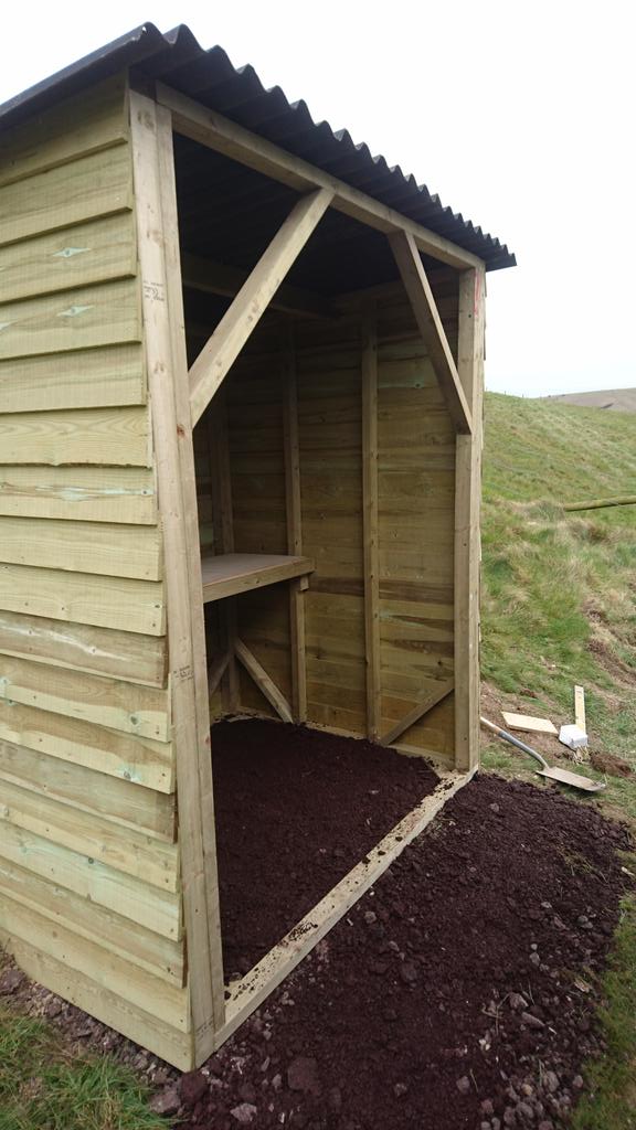And the new cooking shelter for the Shepherd's Hut. #evenmoreglamporous