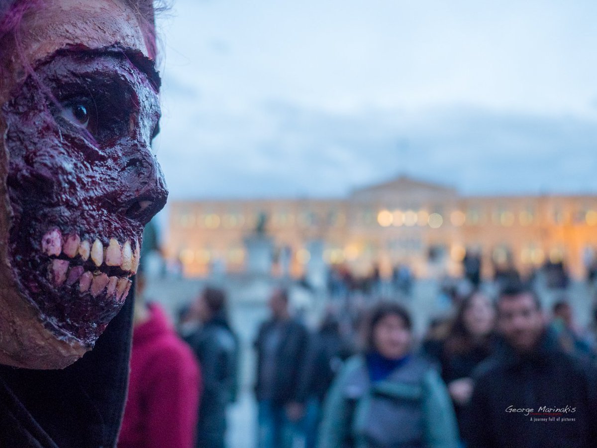 g_marinakis's tweet photo. Zombie Athens Walk - @PopPhoto @DCamMag @Exhibtr @OlympusUK @getolympus  @AP_Magazine @shutterbugpix #zombie_walk https://t.co/12dkHoJlsl