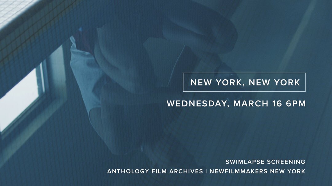Swimlapse's tweet photo. Catch #Swimlapse on Wednesday night at @AnthologyFilm at 6pm! @NewFilmmakersNY https://t.co/aZSBndfNwy