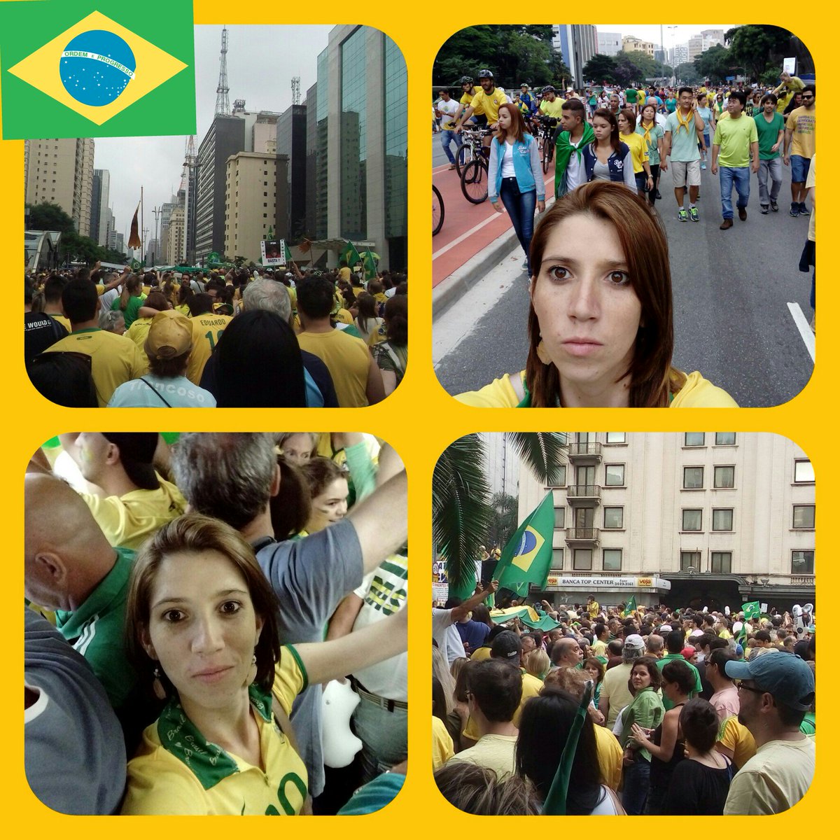 Avenida Paulista lotada
#ForaDilma