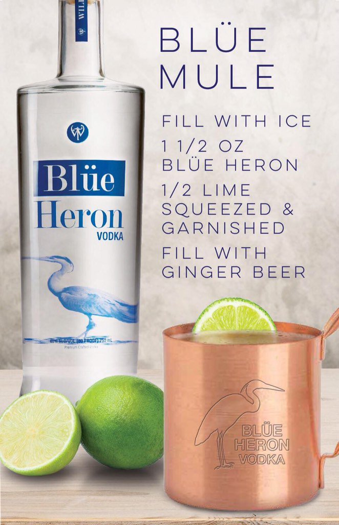 WTDistillery's tweet photo. Visit our gift shop at the distillery during March and any purchase of Blüe Heron Vodka includes a TShirt #spring https://t.co/TUtfgUQSZj
