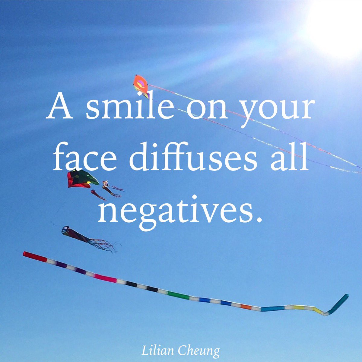 A #smile on your face diffuses all negatives.