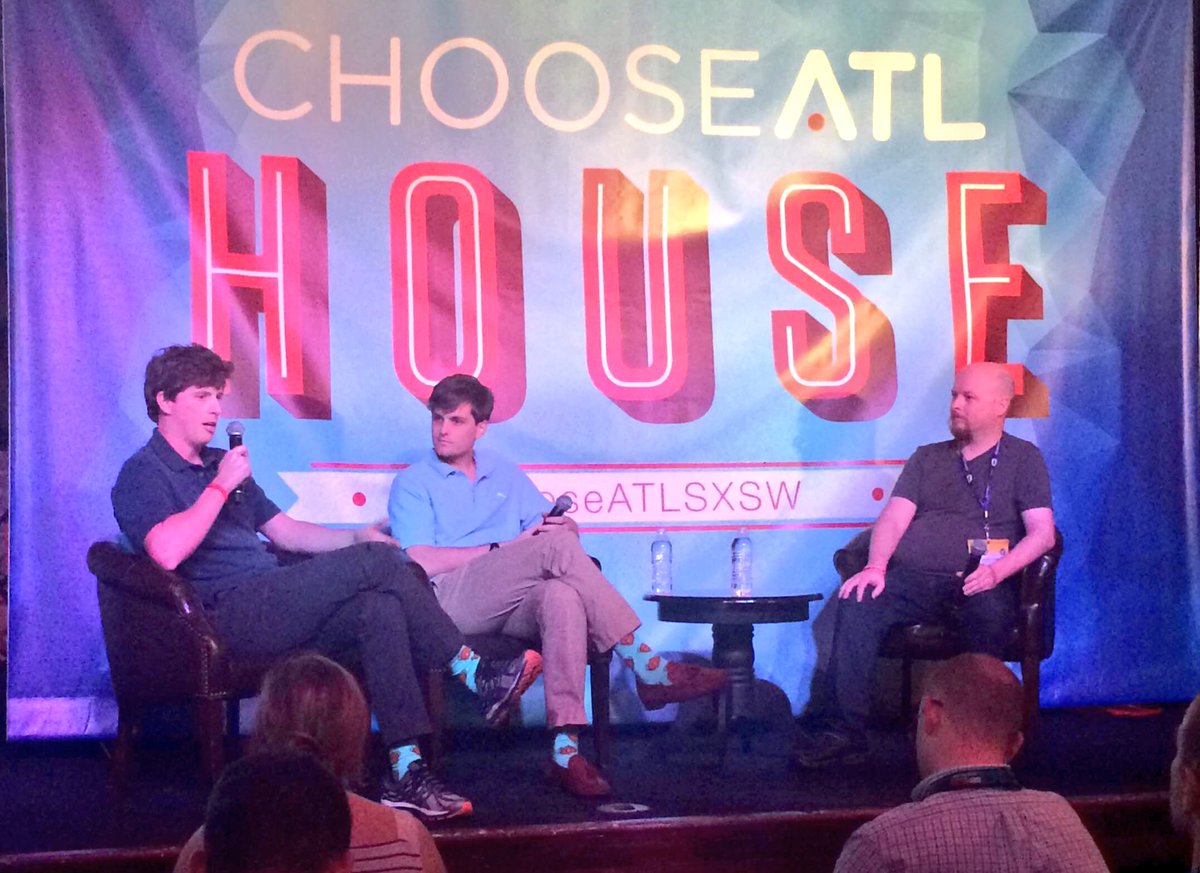 hypepotamus's tweet image. Founders of @YikYakApp: &quot;We&apos;ve seen success in the fact that Millennials want quick &amp;amp; casual access.&quot; #ChooseATLSXSW