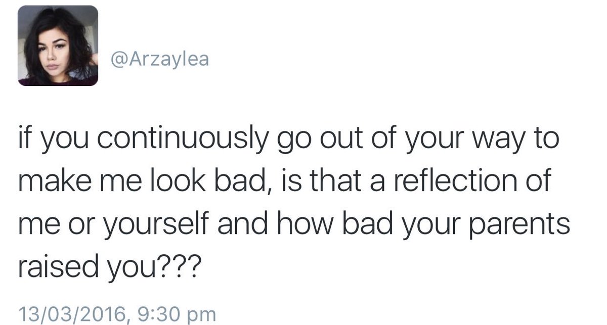 arzaylea_bye's tweet photo. I'm sorry but who is she to say about how 'bad' our parents raise us https://t.co/nF5eMTJDpS