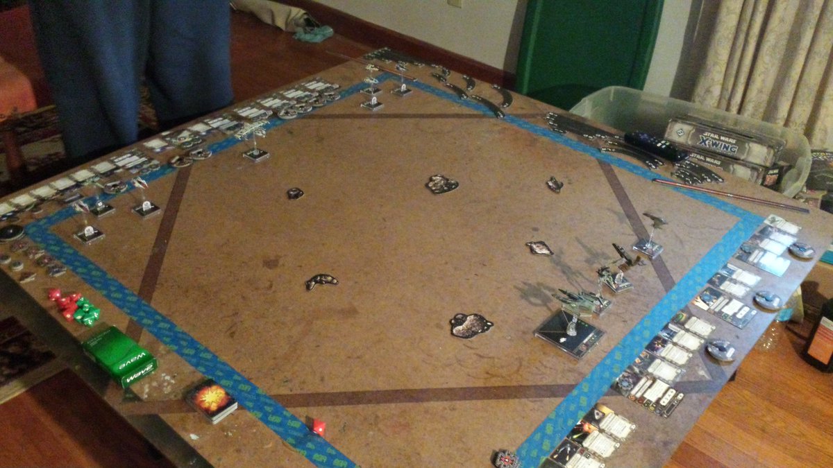 Ryderous's tweet photo. #xwing miniatures rebel swarm vs scum pansy rebels :) https://t.co/engG6YU9WG