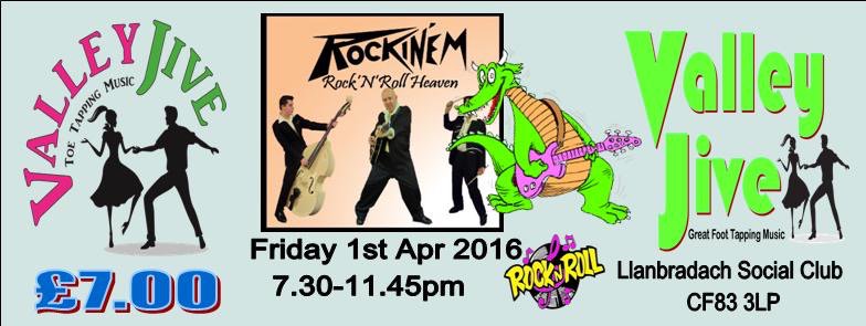 Live #band Rockinem <a href="/ValleyJiveRnR/">Valley Jive</a> on 1st April. facebook.com/events/2381444…