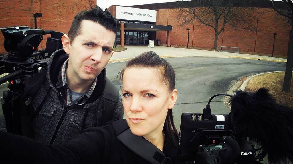 jillreed_'s tweet image. Game faces on. #LetsFilmThisThing #Filming #WorkDate
