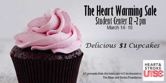 HSFUTSC's tweet image. Skip the donut tomorrow! Grab a cupcake from us at the SC for a good cause!