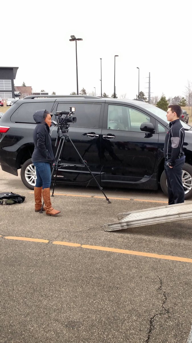 CleanFlint's tweet photo. @nbc15_madison stopping by for an interview. #loadthetruck #cleanwater4flint @SunPrairieFB @YouMoveMeCo https://t.co/DOh6YgelUB