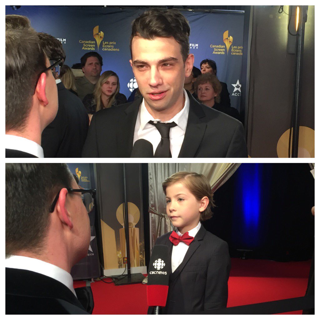 Chars with @BaruchelNDG &amp; <a href="/JacobTremblay/">Jacob Tremblay</a> on the #CdnScreen16 red carpet. #cbcnewsarts