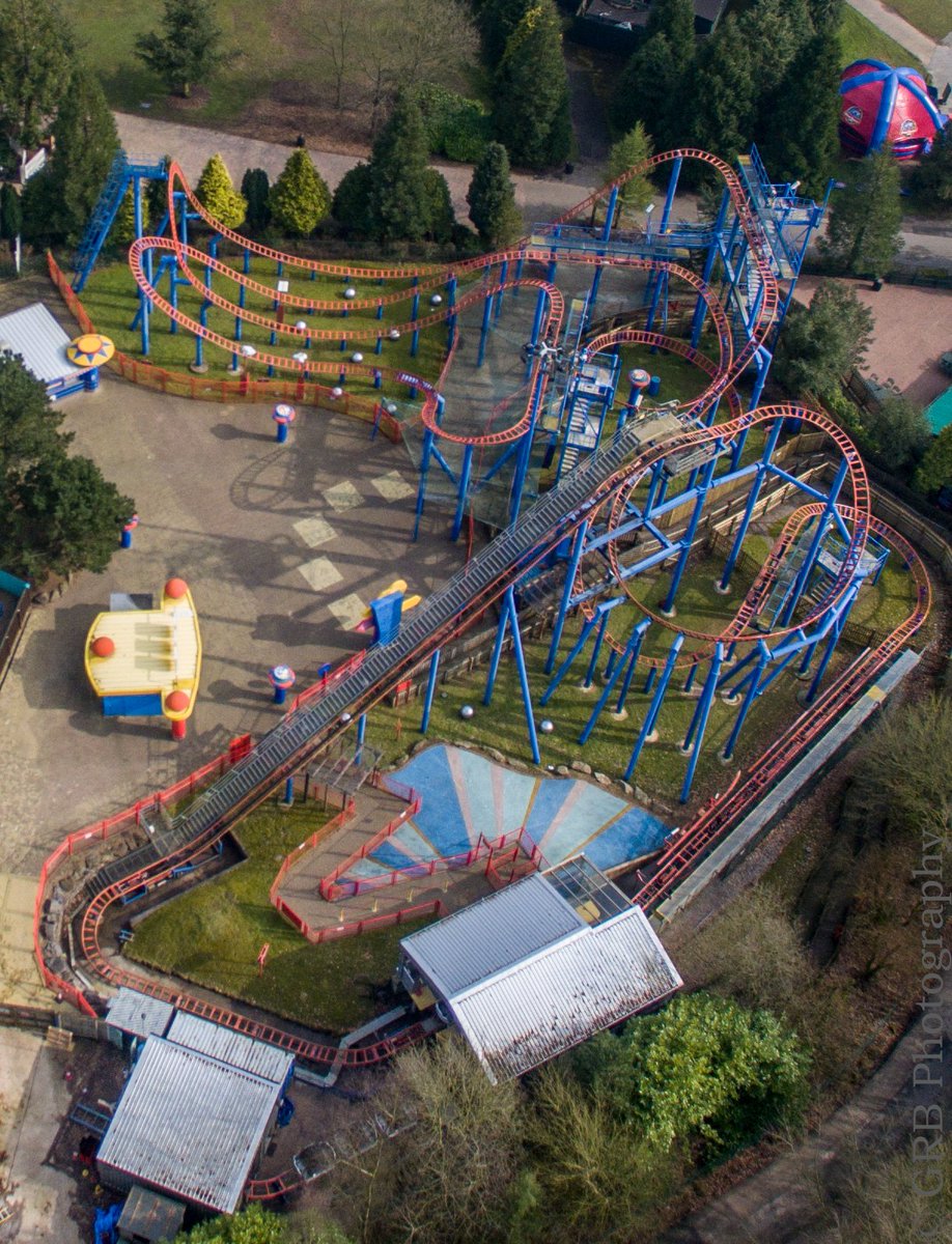 coastermr's tweet image. Spinball at Alton towers from the air #spinball #altontowers #aerialphotography