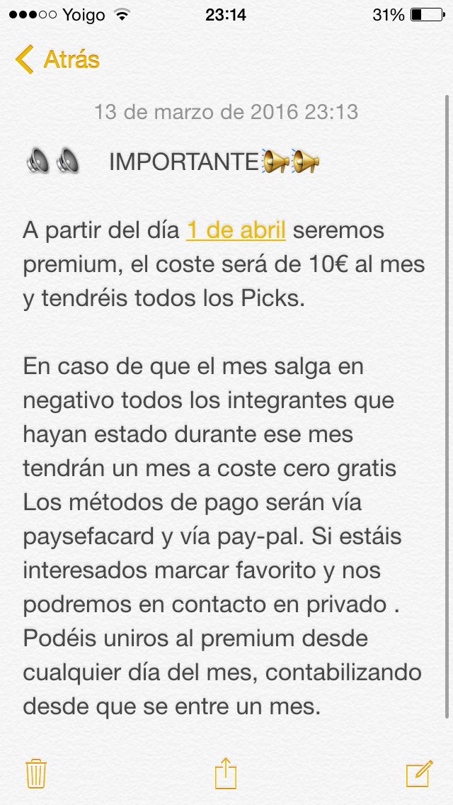 surebet6's tweet photo. 🔈🔈Premium a partir del día 1de abril . Importante leerlo📢📢 https://t.co/FgNZgFArFa