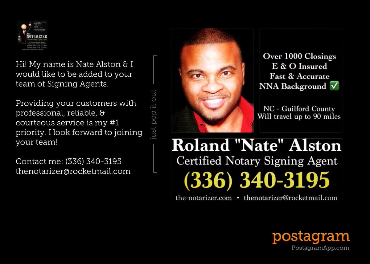 7 Day Mobile Notary - NC tweet media