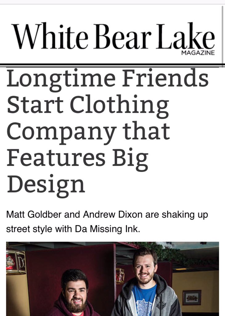 AMDixon989's tweet image. Check out our article in the March issue of @WhiteBearLkMag!! whitebearlakemag.com/longtime-frien…