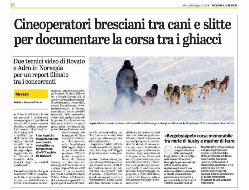 FFctory's tweet image. #FrameFactory #Bergebyløpet
#documentary #finnmark #brescia