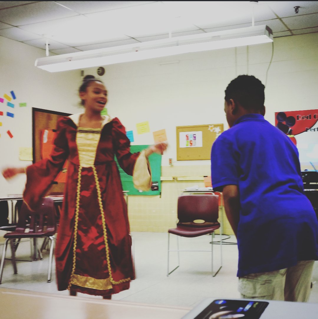 mbernsteinELA's tweet image. Mirror, mirror on the wall ... a quick act play by Ms. Knupp's class! #dpmms #theaterarts #magnetprograms