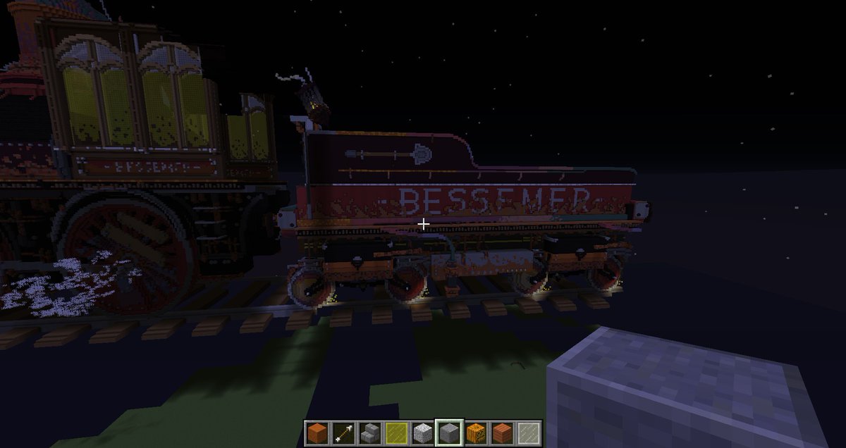 CorbinRainbolt's tweet image. I have made some progress on the train! Now it is spooooky! I added some rust, some skulls and a tender!