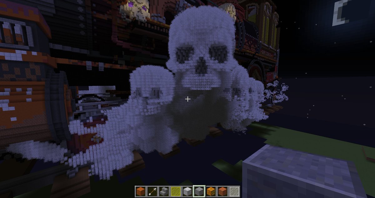 CorbinRainbolt's tweet image. I have made some progress on the train! Now it is spooooky! I added some rust, some skulls and a tender!