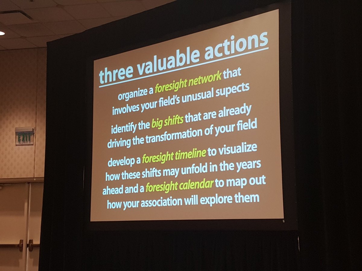 TheFarrs's tweet photo. Action steps to start doing real foresight work for your organization. #ideas16 https://t.co/M4qlYJ01GU