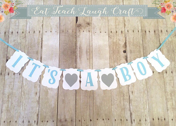 ETLCblog's tweet photo. This banner pairs perfectly with my blue and grey baby elephant confetti! 🍼👶🏼🐘💙Check them out in my etsy shop. Link… https://t.co/oMiY5P4b2e