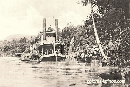 DeepSageApp's tweet photo. El café iba en el vapor sobre el Río Magdalena hasta el puerto de Barranquilla. de ahí iban a EEUU y Europa en 1900 https://t.co/L71tlACJek