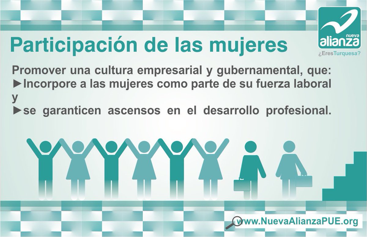 Americ_moreno's tweet photo. @NuevaAlianzaPUE Creando la igualdad de oportunidades laborales. 📊 #SoyTurquesa @AliDigitalAtlix #Atlixco https://t.co/YAGyPW0sja