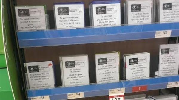 Target store in SA displays games in plain packaging bit.ly/1M14XUr