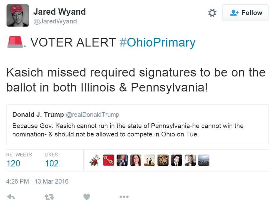 ReignitePromise's tweet photo. Careful @realDonaldTrump. Maybe count to 10 before u tweet more false info to ur fans. Desperation not a good look. https://t.co/6Mt00Zin4q