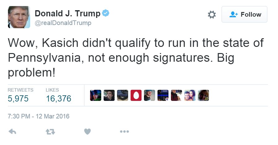 ReignitePromise's tweet photo. Careful @realDonaldTrump. Maybe count to 10 before u tweet more false info to ur fans. Desperation not a good look. https://t.co/6Mt00Zin4q