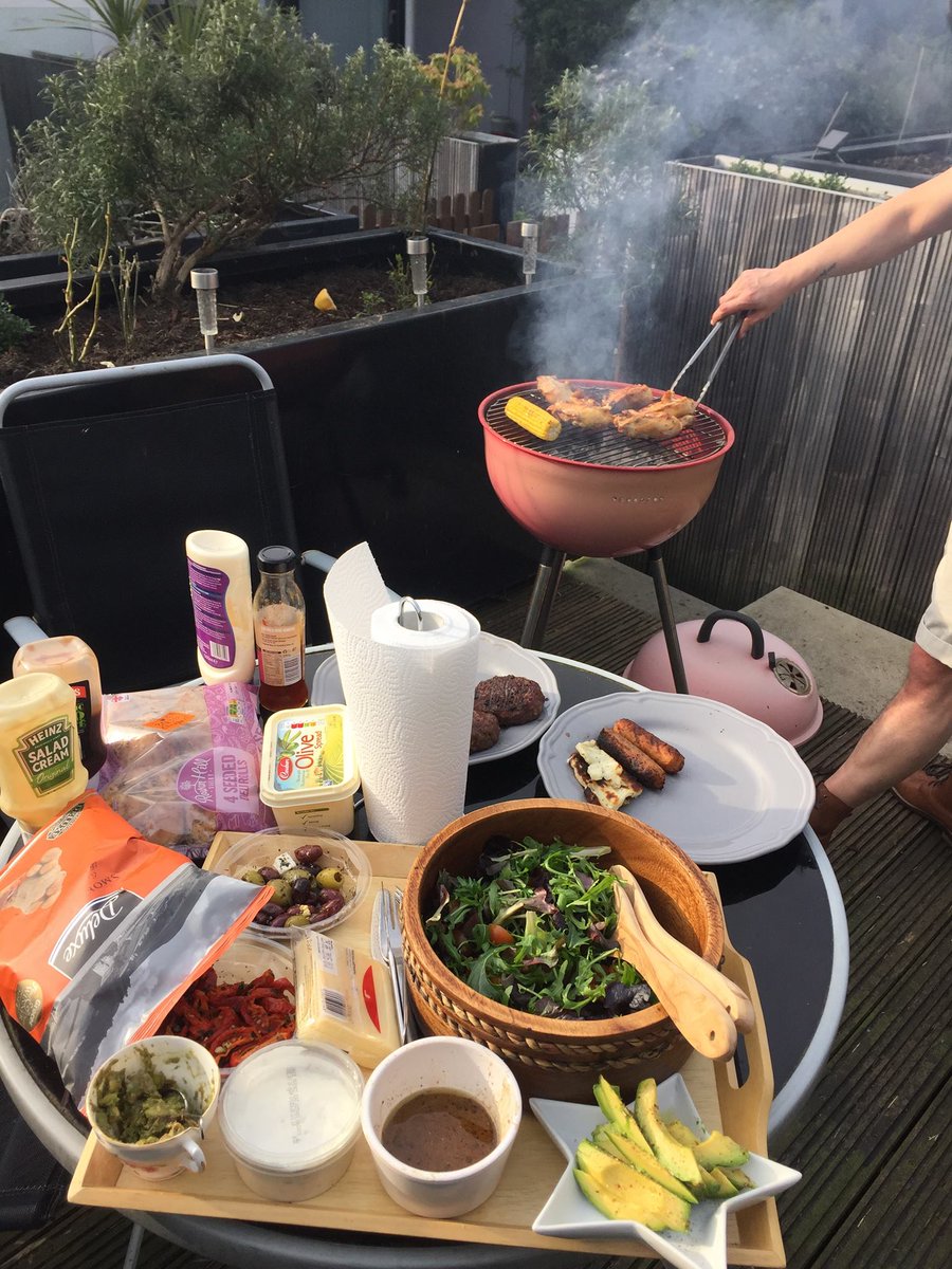 RadioX's tweet photo. Morning! @hattiepearson here until 4am. Look what I did earlier. An actual BBQ, in MARCH! Summer's almost here. https://t.co/YOmXrRM5Pi