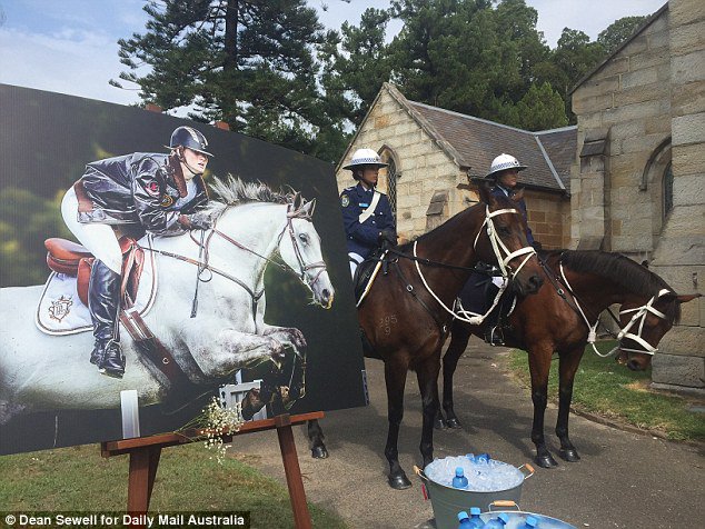 DailyMailAU's tweet photo. Olivia Inglis farewelled at packed Sydney church after tragic horse-riding accident  https://t.co/SKgKzJvG6M https://t.co/iTX8SjZekO