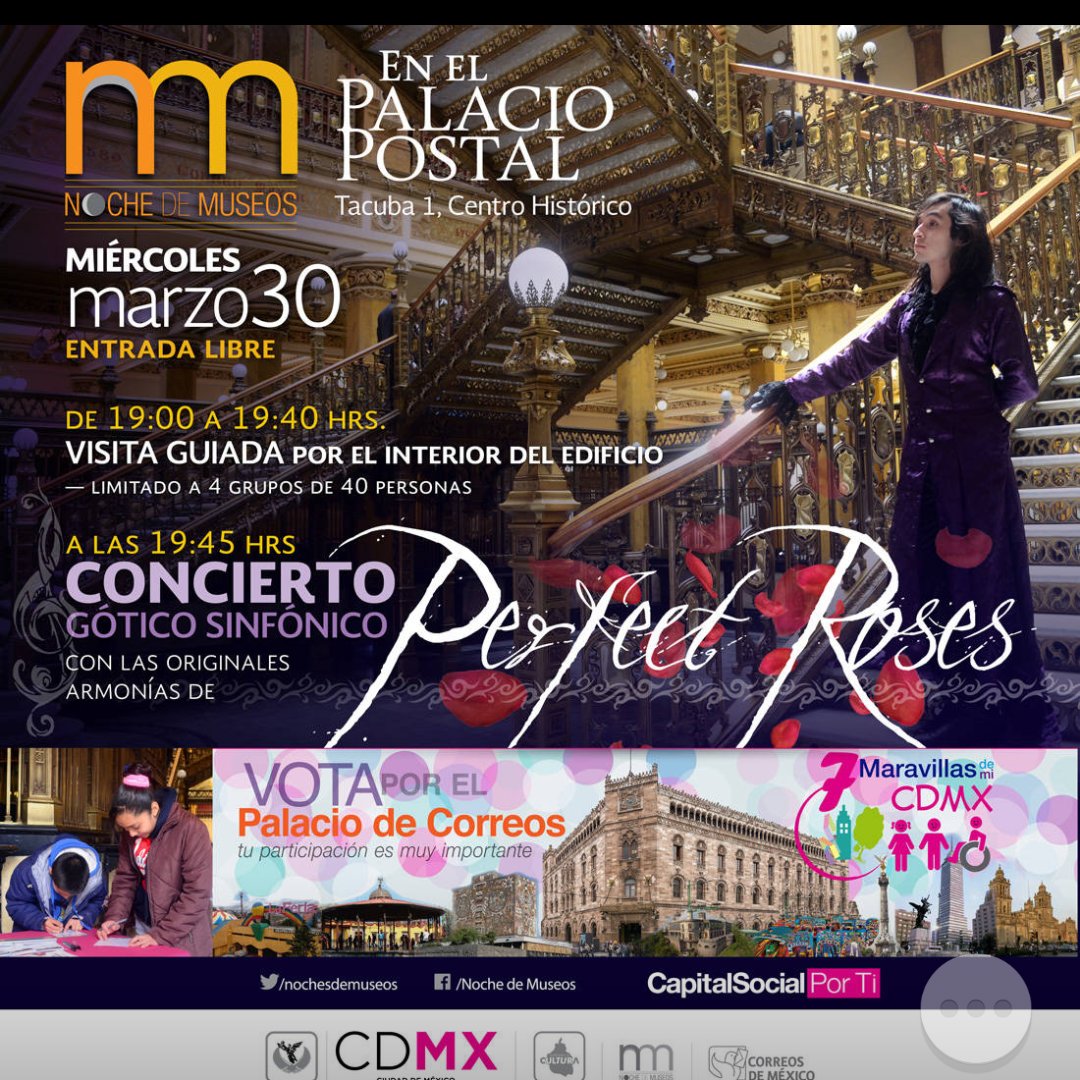 rchichenitza's tweet photo. Un #ClasicoNacional es el #PalacioPostal Vota y participa en su #NocheDeMuseos @Bink_cherry @elenatanus @Capital https://t.co/Mgf6gku1vF
