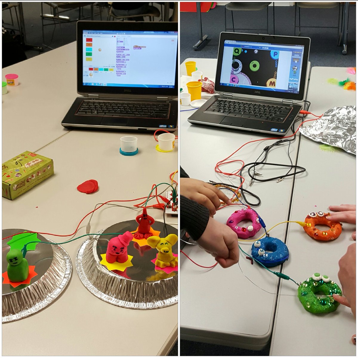 CyberjutsuGirls's tweet photo. Fun @makeymakey #STEM  workshop w/ @CyberjutsuGirls this weekend @GWU Virginia Science and Technology Campus https://t.co/1yQ8BfbQsi