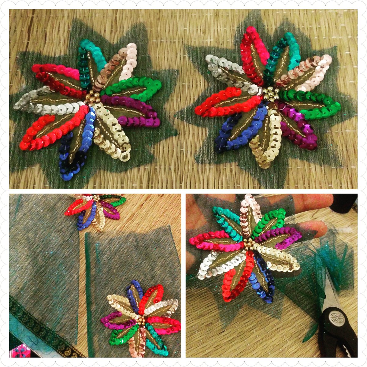 lunamatatas's tweet photo. I made these Sparkly Flower #Pasties. ๐#diyburlesque #diypasties #craftnight #burlesque #boobcrafts https://t.co/3dsfFLLFQQ