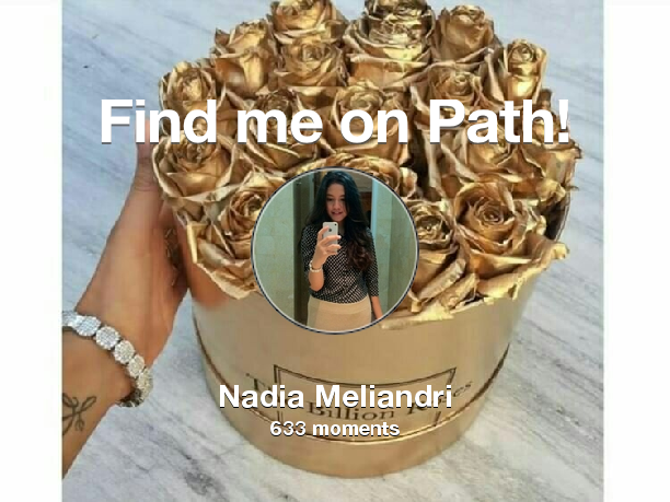 Nadia_NMP's tweet photo. I've shared 633 memories with my friends on #Path - see them now at https://t.co/iEcLpINTcR! #thepersonalnetwork https://t.co/HZsaF4l2Ms