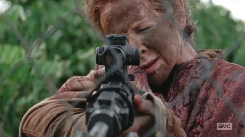DarylDixonSwag's tweet photo. "You are weak" 
Do you even know who you're talking to lady? 😂😂
#TheWalkingDead https://t.co/UFfs4KLpvI
