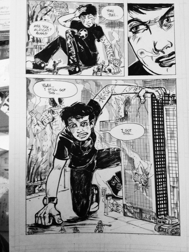 TictoctomComic's tweet photo. Working away... #tictoctom #comics #makecomics #letratone https://t.co/noXZW5aRAr
