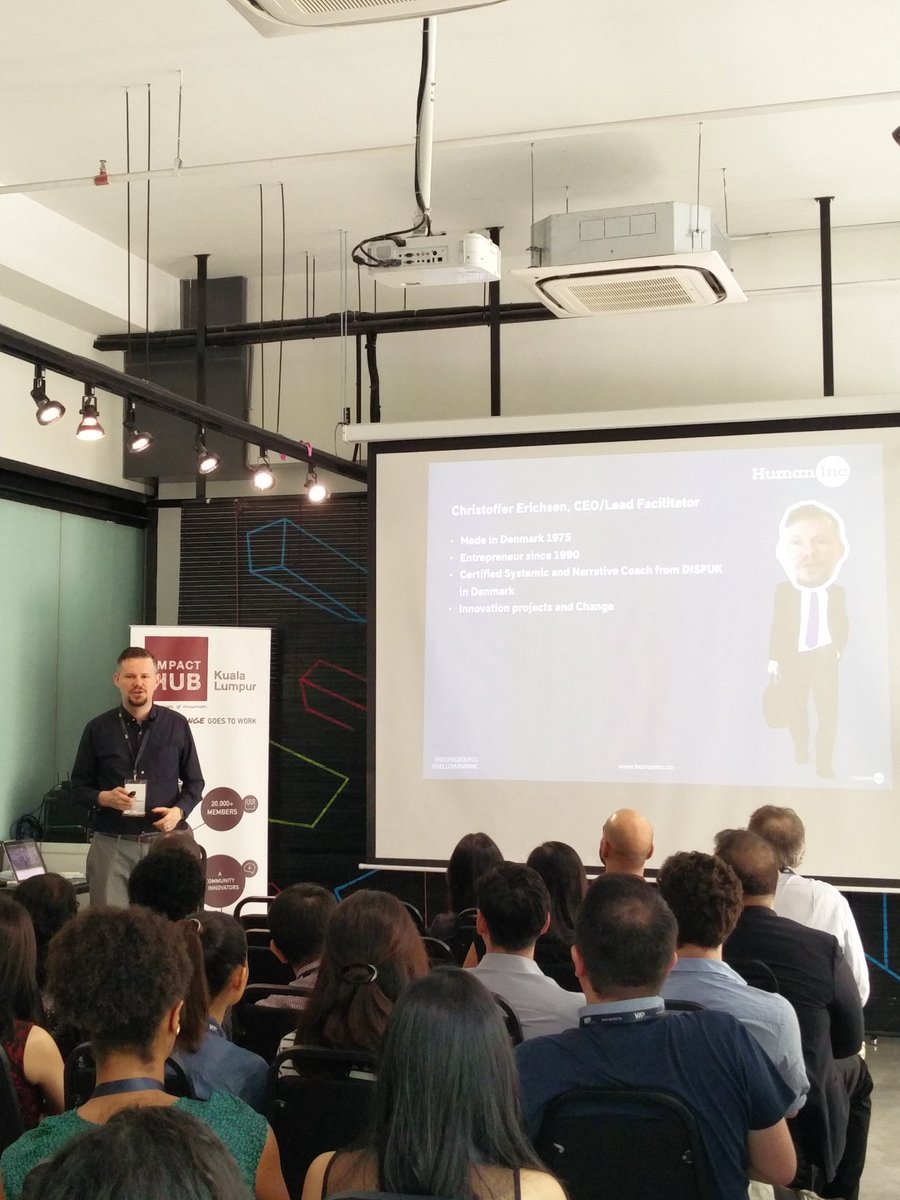 VIPprogramme's tweet photo. Chris of @hellohumaninc introducing himself. He'll be facilitating the #MyVIP2016 workshop this week! @ImpactHubKL https://t.co/abv9lWGy2C