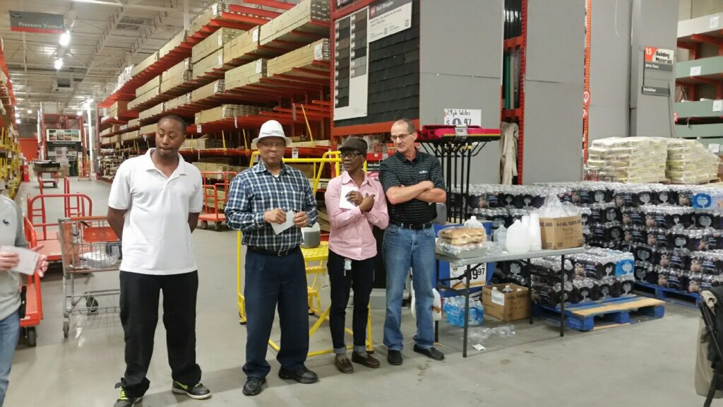 1110 celebrating Number 1 in the district with a great turnout and fantastic food! #winningteam