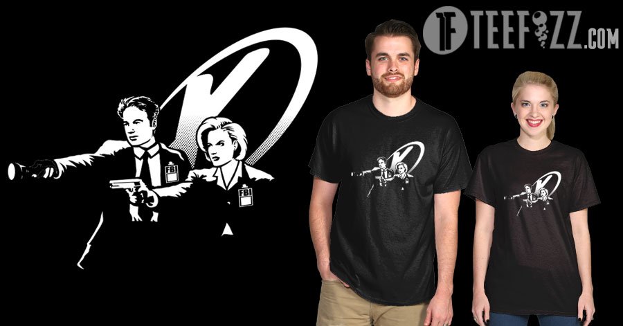 "X-Fiction"
$10 til 3/15
Here at: bit.ly/1UrvRGu
#xfiles #pulpfiction #movie #tshirt #deals
