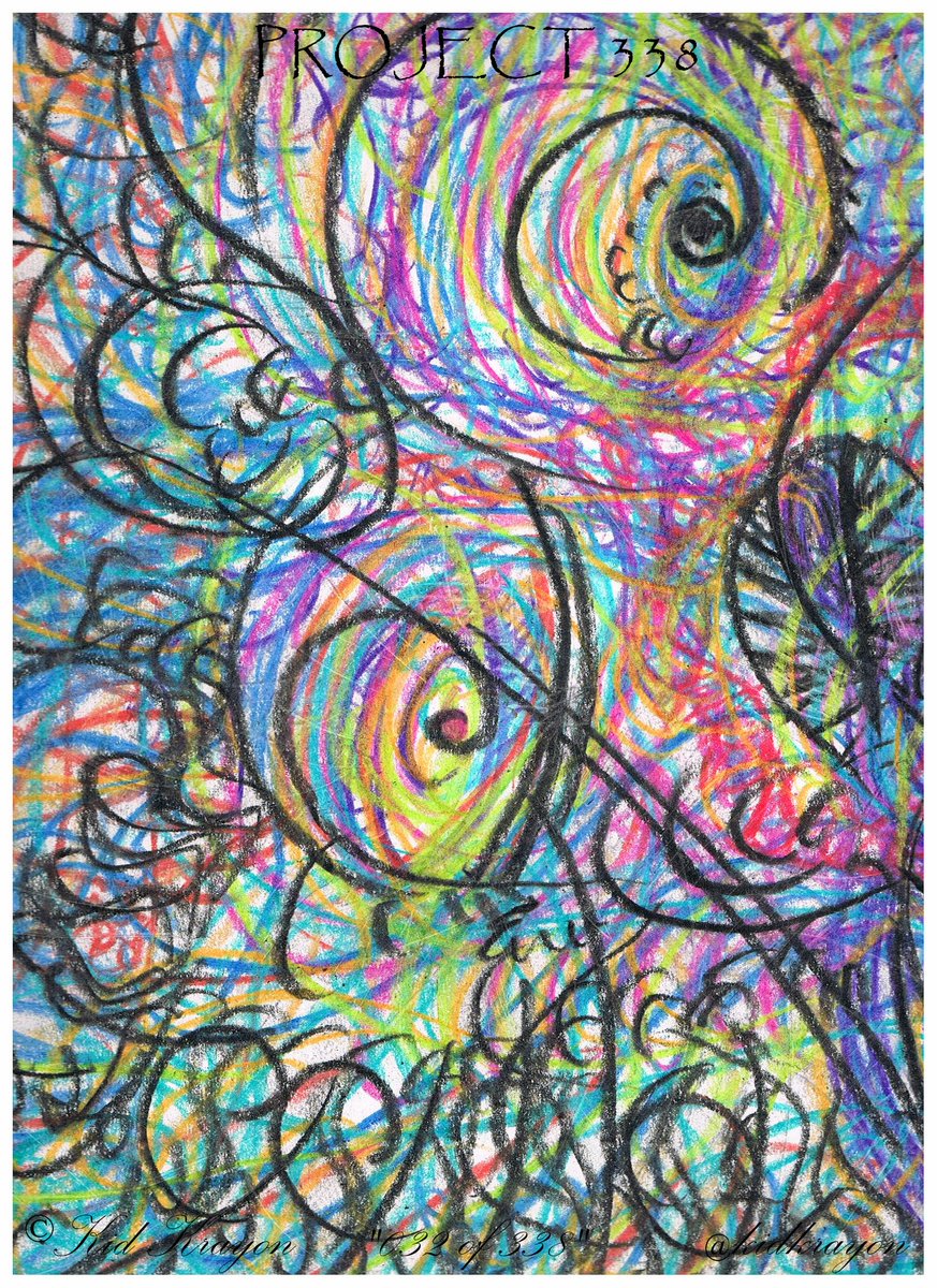 kidkrayon's tweet photo. @kidkrayon What a peaceful Sunday, Ms.#Alleslev(@LeonaAlleslev). See? "006 of 338", 11"x14", crayon on poster board. https://t.co/I3SeouzbdX