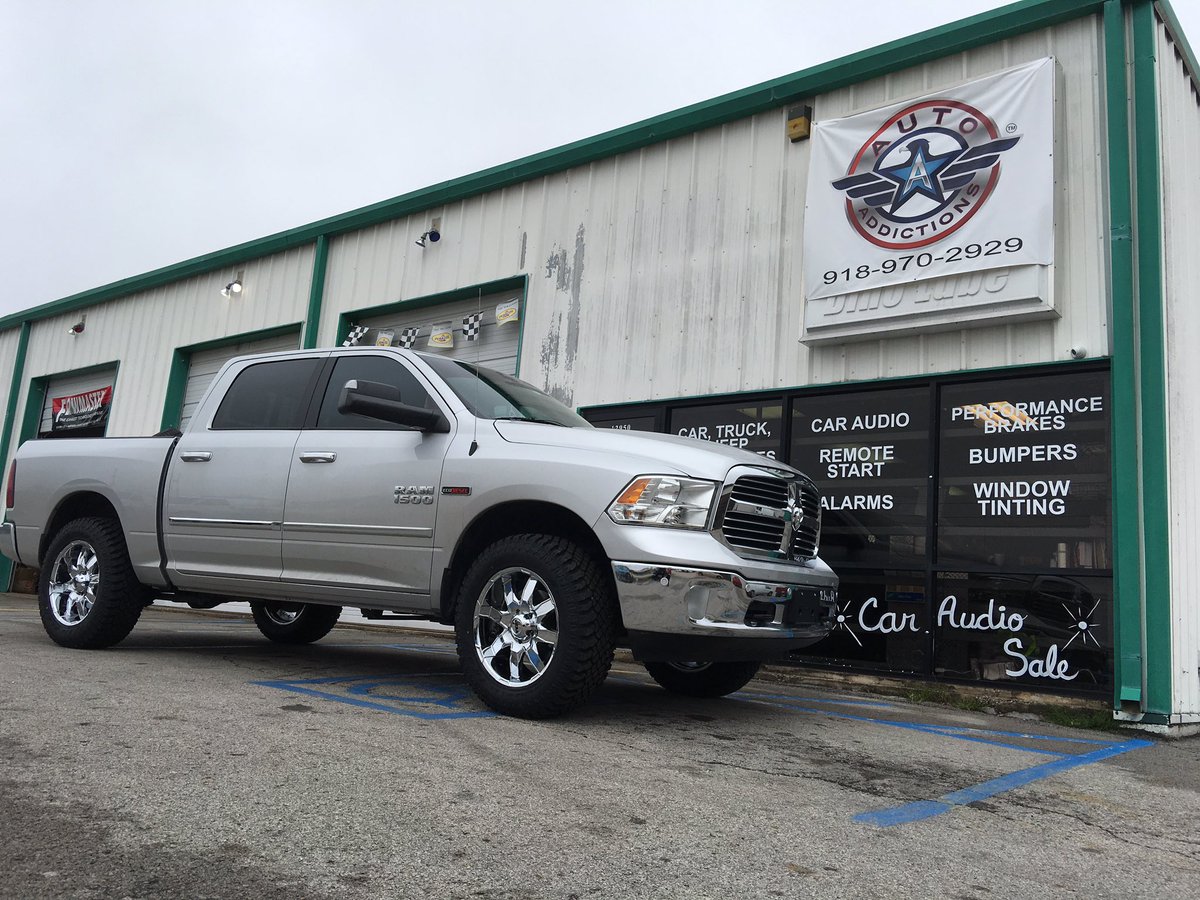 AutoAddictionOk's tweet image. Zone leveling kit,Ultra Phantom Wheels and Atturo 33x12.50r20 XT tires