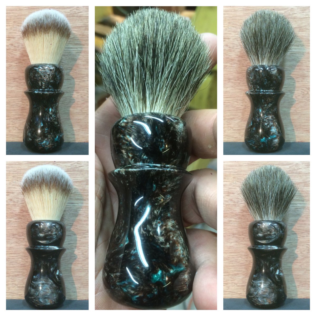 leofrilot's tweet photo. BlackPeacock https://t.co/nIpdc34Oc5 #shave #brush #soapbrush #badger #wetshave #handturned #mothersday #fathersday https://t.co/wTOZrrwOIM