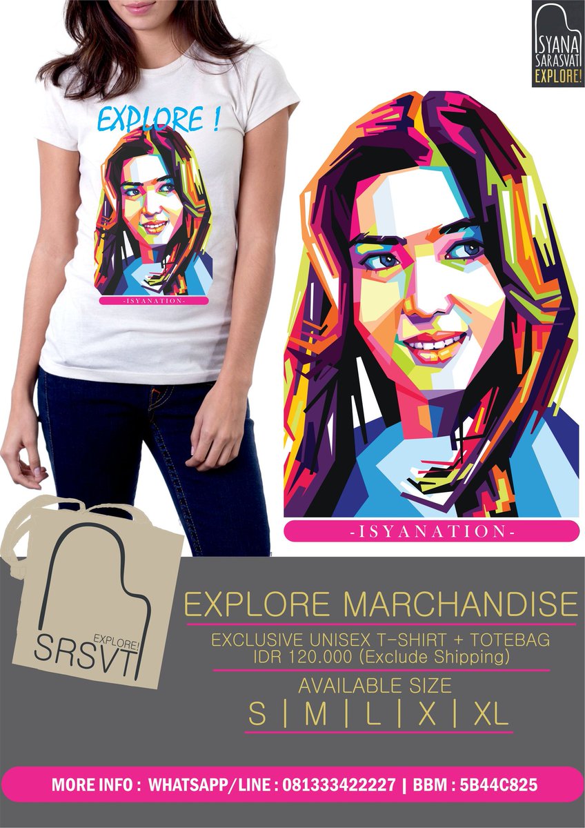 atishapasha's tweet photo. [EXPLORE] Pre Order T-Shirt &amp; Totebag Isyanation. #WPAP design. Retweet get 10% disc. cc @isyanation #SRSVT https://t.co/jC5J5KFkXs