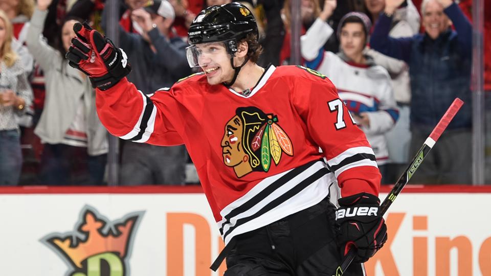 NHL's tweet photo. Trophy Tracker: @NHLBlackhawks' Panarin making great impression in Calder race. https://t.co/mtiHLHmSqy https://t.co/cFIQH5IlG8