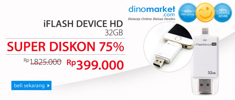 DINOMARKET's tweet photo. #SAVEMONDAY #SaveMoreForOneDay with ANZ
iFlash Device HD 32GB » https://t.co/DTmoHoHHut https://t.co/YHfNTBnYBv