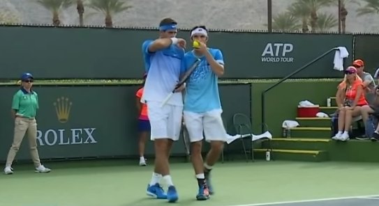 Delpo y Mayer dobles - IWells - Ventaja Tenis